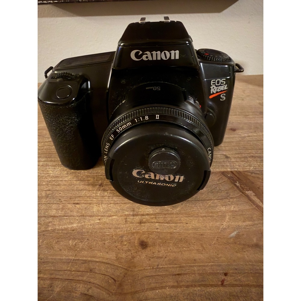 Canon EOS Rebel S 35mm Film SLR Camera with EF 50mm f/1.8 II Lens Black